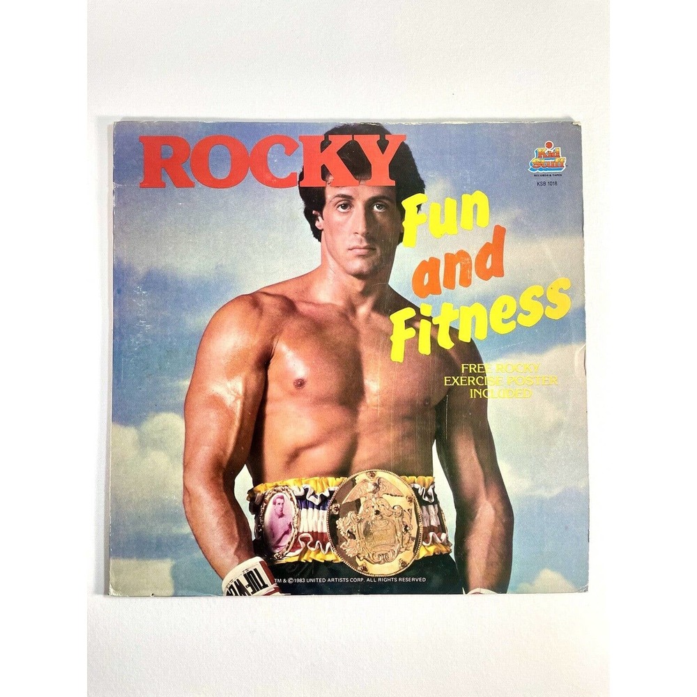 ROCKY: "FUN AND FITNESS" 1983 Vinyl LP Record + POSTER (#G122)